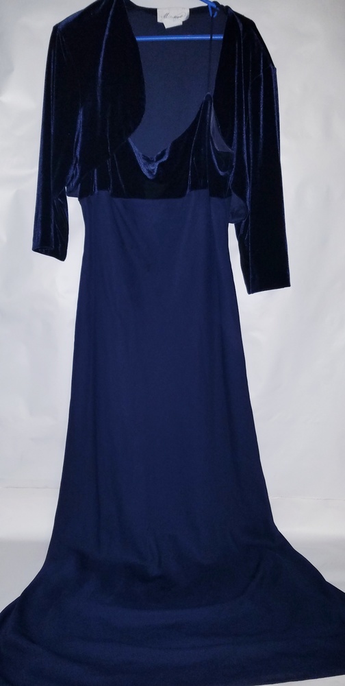 Vintage  MichaelAngelo velvet  dress with Shrug